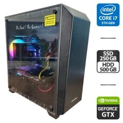 Игровой ПК GameMax Nova Tower / Intel Core i7-3770 (4 (8) ядра по 3.4 - 3.9 GHz) / 16 GB DDR3 / 250 GB SSD + 500 GB HDD / nVidia GeForce GTX 960, 4 GB GDDR5, 128-bit / 400W