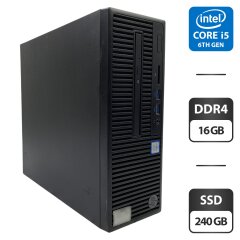 Компьютер HP 280 G2 SFF / Intel Core i5-6500 (4 ядра по 3.2 - 3.6 GHz) / 16 GB DDR4 / 240 GB SSD / Intel HD Graphics 530 / DVD-ROM