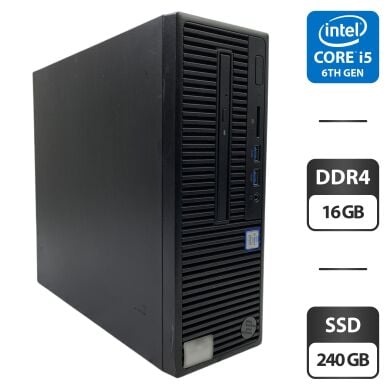 Компьютер HP 280 G2 SFF / Intel Core i5-6500 (4 ядра по 3.2 - 3.6 GHz) / 16 GB DDR4 / 240 GB SSD / Intel HD Graphics 530 / DVD-ROM