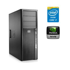 Комп'ютер HP Z200 Workstation Tower / Intel Core i7-870 (4 (8) ядра по 2.93 - 3.6 GHz) / 16 GB DDR3 / 120 GB SSD + 500 GB HDD / nVidia NVS 310, 512 MB DDR3, 64-bit