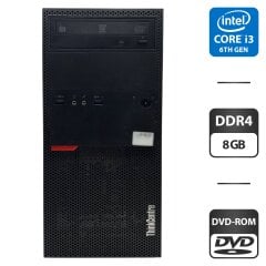 Комп'ютер Lenovo ThinkCentre M900 Tower / Intel Core i3-6100 (2 (4) ядра по 3.7 GHz) / 8 GB DDR4 / 500 GB HDD / Intel HD Graphics 530 / DVD-ROM