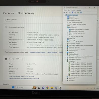 Мобільна робоча станція Б-клас Dell Precision 3540 / 15.6" (1920x1080) IPS / Intel Core i5-8265U (4 (8) ядра по 1.6 - 3.9 GHz) / 16 GB DDR4 / 512 GB SSD / AMD Radeon Pro WX 2100, 2 GB GDDR5, 64-bit / WebCam / HDMI