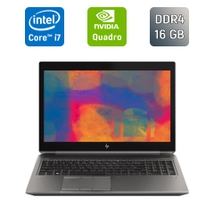 Мобильная рабочая станция Б-класс HP zBook 15 G6 / 15.6" (1920x1080) IPS / Intel Core i7-9850H (6 (12) ядер по 2.6 - 4.6 GHz) / 16 GB DDR4 / 512 GB SSD / nVidia Quadro T1000, 4 GB GDDR5, 128-bit / WebCam / TouchID