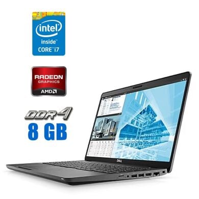 Мобільна робоча станція Dell Precision 3540 / 15.6" (1920x1080) IPS Touch / Intel Core i7-8665U (4 (8) ядра по 1.9 - 4.8 GHz) / 8 GB DDR4 / 256 GB SSD / AMD Radeon Pro WX 2100, 2 GB GDDR5, 64-bit / WebCam