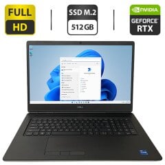 Мобильная рабочая станция Dell Precision 7760 / 17.3" (1920x1080) IPS / Intel Core i7-11800H (8 (16) ядер по 4.6 GHz) / 32 GB DDR4 / 512 GB SSD M.2 / nVidia GeForce RTX 3080, 16 GB GDDR6, 256-bit / WebCam