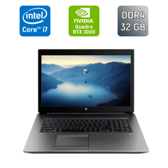 Мобильная рабочая станция HP zBook 17 G6 / 17.3" (1920x1080) IPS / Intel Core i7-9750H (6 (12) ядер по 2.6 - 4.5 GHz) / 32 GB DDR4 / 1000 GB SSD / nVidia Quadro RTX 3000, 6 GB GDDR6, 192-bit / WebCam / TouchID / Windows 10