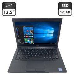 Нетбук Dell Latitude 7290 / 12.5" (1366x768) TN / Intel Core i5-8350U (4 (8) ядра по 1.7 - 3.6 GHz) / 4 GB DDR4 / 120 GB SSD / Intel UHD Graphics 620 / WebCam