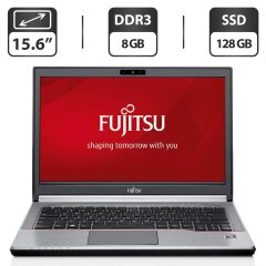 Ноутбук Б-класс Fujitsu LifeBook E734 / 13.3" (1366x768) TN / Intel Core i5-4310M (2 (4) ядра по 2.7 - 3.4 GHz) / 8 GB DDR3 / 128 GB SSD / Intel HD Graphics 4600 / WebCam / VGA