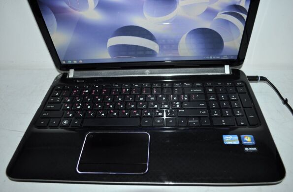 Ноутбук Б-клас HP Pavilion DV6-6C54NR / 15.6" (1366x768) TN / Intel Core i5-2450M (2 (4) ядра по 2.5 - 3.1 GHz) / 4 GB DDR3 / 120 GB SSD NEW / Intel HD Graphics 3000 / WebCam / АКБ не тримає&nbsp;заряд