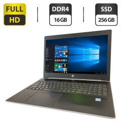 Ноутбук Б-клас HP ProBook 450 G5 / 15.6" (1920x1080) IPS / Intel Core i5-8250U (4 (8) ядра по 1.6 - 3.4 GHz) / 16 GB DDR4 / 256 GB SSD / Intel UHD Graphics 620 / WebCam