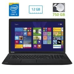 Ноутбук Б-класс Toshiba Satellite Pro C70-A-153 / 17.3" (1600x900) TN / Intel Core i5-4200M (2 (4) ядра по 2.5 - 3.1 GHz) / 12 GB DDR3 / 750 GB HDD / Intel HD Graphics 4600 / WebCam / DVD-RW