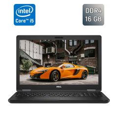 Ноутбук Dell Latitude 5580 / 15.6" (1920x1080) IPS / Intel Core i5-7300U (2 (4) ядра по 2.6 - 3.5 GHz) / 16 GB DDR4 / 256 GB SSD / Intel HD Graphics 620 / WebCam / SIM / HDMI