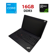 Ноутбук Lenovo E530 / 15.6" (1366x768) TN / Intel Core i5-3210M (2 (4) ядра по 2.5 - 3.1 GHz) / 16 GB DDR3 / 1000 GB HDD / nVidia GeForce GT 635M, 2 GB DDR3, 128-bit / WebCam