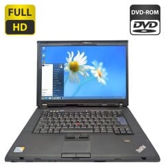 Ноутбук Lenovo ThinkPad W500 / 15.6" (1920x1080) TN / Intel Core 2 Duo T9600 (2 ядра по 2.8 GHz) / 4 GB DDR3 / 250 GB HDD / Intel Graphics / WebCam / DVD-ROM