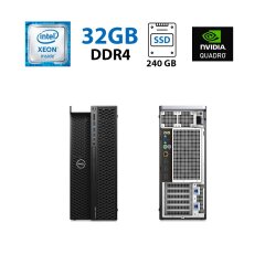 Робоча станція Dell Precision Tower 7920 MT / Intel Xeon E5-2620 v3 (6 (12) ядер по 2.4 - 3.2 GHz) / 32 GB DDR4 / 240 GB SSD + 500 GB HDD / nVidia Quadro M4000M, 4 GB GDDR5, 256-bit