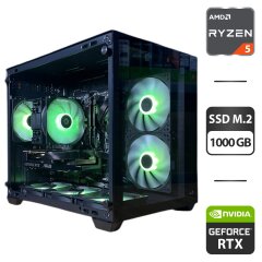 Сборка под заказ: новый игровой ПК AeroCool Dryft Mini Tower / AMD Ryzen 5 7500F (6 (12) ядер по 3.7 - 5.0 GHz) / 32 GB DDR5 / 1000 GB SSD M.2 / nVidia GeForce RTX 5060, 8 GB GDDR7, 128-bit / 650W