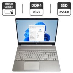 Ультабук Б-класс HP 15-DY2703DX / 15.6" (1366x768) TN Touch / Intel Core i5-1135G7 (4 (8) ядра по 4.2 GHz) / 8 GB DDR4 / 256 GB SSD / Intel Iris Xe Graphics / WebCam