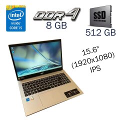 Ультрабук Acer Aspire 5 A315-59 / 15.6" (1920x1080) IPS / Intel Core i5-1235U (10 (12) ядер по 1.3 - 4.4 GHz) / 8 GB DDR4 / 512 GB SSD / Intel Iris Xe / WebCam