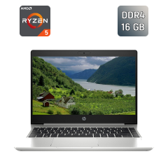Ультрабук Б-клас HP ProBook 455 G7 / 15.6" (1920x1080) IPS / AMD Ryzen 5 4500U (6 ядер по 2.3 - 4.0 GHz) / 16 GB DDR4 / 256 GB SSD / AMD Radeon RX Vega 6 Graphics / Fingerprint / WebCam