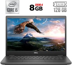 Ультрабук Dell Latitude 3410 / 14" (1920x1080) IPS / Intel Core i5-10210U (4 (8) ядра по 1.6 - 4.2 GHz) / 8 GB DDR4 / 128 GB SSD M.2 / Intel UHD Graphics / WebCam / USB 3.2 / HDMI / Windows 10 лицензия