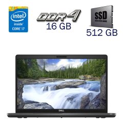 Ультрабук Dell Latitude 5500 / 15.6" (1920x1080) IPS / Intel Core i7-8665U (4 (8) ядра по 1.9 - 4.8 GHz) / 16 GB DDR4 / 512 GB SSD / Intel UHD Graphics for 8th Generation / WebCam + Бездротова мишка