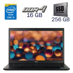 Ультрабук Dell Latitude 7490 / 14" (1920x1080) TN / Intel Core i5-8250U (4 (8) ядра по 1.6 - 3.4 GHz) / 16 GB DDR4 / 256 GB SSD / Intel UHD Graphics 620 / WebCam + Беспроводная мышка