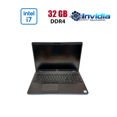 Мобильная рабочая станция Dell Precision 3541 / 15.6" (1920x1080) IPS / Intel Core i7-9850H (6 (12) ядер по 2.6 - 4.6 GHz) / 32 GB DDR4 / 512 GB SSD NVMe / nVidia Quadro P620, 4 GB GDDR5 128-bit / 4G LTE / WebCam / Win 10 Lic