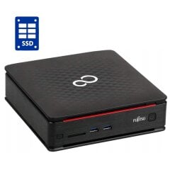Неттоп Б-класс Fujitsu Esprimo Q520 USFF / Intel Core i3-4170T (2 (4) ядра по 3.2 GHz) / 6 GB DDR3 / 120 GB SSD / Intel HD Graphics 4400
