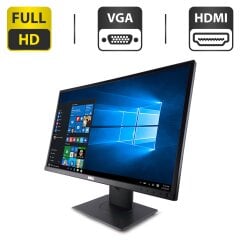 Монитор Dell P2417h / 24" (1920x1080) IPS / VGA, DisplayPort, HDMI, USB 3.0 / VESA 100x100 / Кабель питания