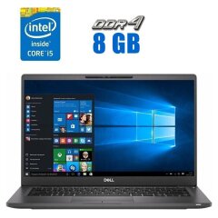 Ультрабук Dell Latitude 7400 / 14" (1920x1080) IPS / Intel Core i5-8250U (4 (8) ядра по 1.6 - 3.4 GHz) / 8 GB DDR4 / 120 GB SSD / Intel UHD Graphics 620 / WebCam
