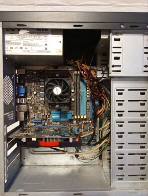 ПК Asus Tower / AMD Athlon II X4 640 (4 ядра по 3.0 GHz) / 8 GB DDR3 / 250 GB HDD / AMD Radeon HD 6670, 1 GB GDDR5, 128-bit / DVD-ROM / 400W