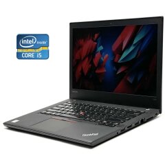 Ноутбук Lenovo ThinkPad T470 / 14" (1920x1080) IPS / Intel Core i5-7300U (2 (4) ядра по 2.6 - 3.5 GHz) / 16 GB DDR4 / 512 GB SSD / Intel HD Graphics 520 / WebCam / Win 10 Pro