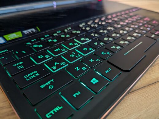 Ігровий ноутбук Asus Zephyrus S GX531GW / 15.6" (1920x1080) IPS / Intel Core i7-8750H (6 (12) ядер по 2.2 - 4.1 GHz) / 16 GB DDR4 / 512 GB SSD / nVidia GeForce RTX 2070, 8 GB GDDR6, 256-bit / WebCam / Windows 10 Ігровий ноутбук Asus Zephyrus S GX531GW / 15.6" (1920x1080) IPS / Intel Core i7-8750H (6 (12) ядер по 2.2 - 4.1 GHz) / 16 GB DDR4 / 512 GB SSD / nVidia GeForce RTX 2070, 8 GB GDDR6, 256-bit / WebCam / Windows 10