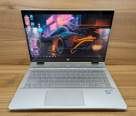 Ноутбук-трансформер Б-клас HP Pavilion x360 14m-cd0003dx / 14" (1920x1080) IPS Touch / Intel Core i5-8250U (4 (8) ядра по 1.6 - 3.4 GHz) / 16 GB DDR4 / 480 GB SSD / Intel HD Graphics 620 / WebCam / Windows 10