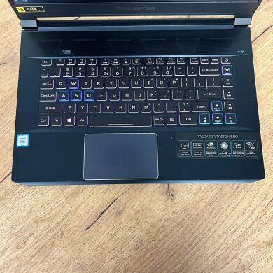 Ігровий ноутбук Б-клас Acer Predator Triton 500 PT515-51 / 15.6" (1920x1080) IPS / Intel Core i7-9750H (6 (12) ядер по 2.6 - 4.5 GHz) / 16 GB DDR4 / 512 GB SSD / nVidia GeForce RTX 2060, 6 GB GDDR6, 192-bit / WebCam