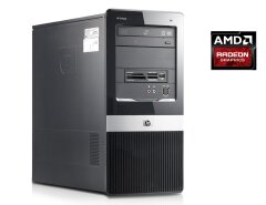 ПК HP Compaq dx2400 Tower / AMD Athlon II X2 220 (2 ядра по 2.8 GHz) / 4 GB DDR3 / 250 GB HDD / AMD Radeon HD 5450, 1 GB DDR3, 64-bit / DVD-RW
