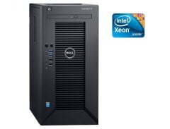 Рабочая станция Dell PowerEdge T30 Tower / Intel Xeon E3-1225 v5 (4 ядра по 3.3 - 3.7 GHz) / 32 GB DDR4 / 250 GB SSD + 1000 GB HDD / Intel HD Graphics P530 / DVD-RW