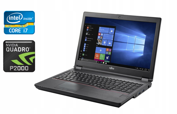 Мобільна робоча станція Fujitsu Celsius H780 / 15.6" (1920x1080) IPS / Intel Core i7-8750H (6 (12) ядер по 2.2 - 4.1 GHz) / 32 GB DDR4 / 512 GB SSD / nVidia Quadro P2000, 4 GB GDDR5, 128-bit / WebCam / 4G Мобільна робоча станція Fujitsu Celsius H780 / 15.6" (1920x1080) IPS / Intel Core i7-8750H (6 (12) ядер по 2.2 - 4.1 GHz) / 32 GB DDR4 / 512 GB SSD / nVidia Quadro P2000, 4 GB GDDR5, 128-bit / WebCam / 4G