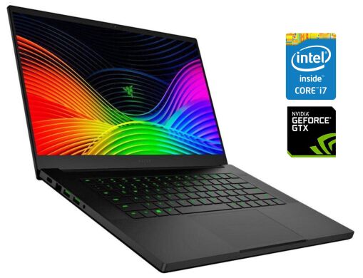 Ігровий ноутбук Б-клас Razer Blade 15 RZ09-0300 / 15.6" (1920x1080) IPS / Intel Core i7-9750H (6 (12) ядер по 2.6 - 4.5 GHz) / 16 GB DDR4 / 256 GB SSD / nVidia GeForce GTX 1660 Ti, 6 GB GDDR6, 192-bit / WebCam