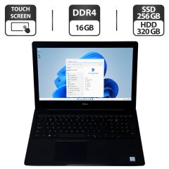 Ноутбук Dell Inspiron 3583 / 15.6" (1366x768) TN Touch / Intel Core i5-8265U (4 (8) ядра по 1.6 - 3.9 GHz) / 16 GB DDR4 / 256 GB SSD + 320 GB HDD / Intel UHD Graphics 620 / WebCam / Windows 11 Pro