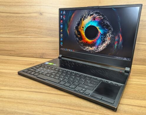 Ігровий ноутбук Asus Zephyrus S GX531GW / 15.6" (1920x1080) IPS / Intel Core i7-8750H (6 (12) ядер по 2.2 - 4.1 GHz) / 16 GB DDR4 / 512 GB SSD / nVidia GeForce RTX 2070, 8 GB GDDR6, 256-bit / WebCam / Windows 10 Ігровий ноутбук Asus Zephyrus S GX531GW / 15.6" (1920x1080) IPS / Intel Core i7-8750H (6 (12) ядер по 2.2 - 4.1 GHz) / 16 GB DDR4 / 512 GB SSD / nVidia GeForce RTX 2070, 8 GB GDDR6, 256-bit / WebCam / Windows 10