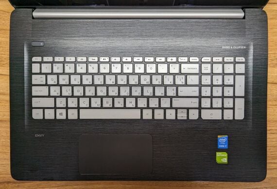 Ноутбук Б-класс HP ENVY m7-n101dx / 17.3" (1920x1080) UWVA Touch / Intel Core i7-5500U (2 (4) ядра по 2.4 - 3.0 GHz) / 12 GB DDR4 / 480 GB SSD / nVidia GeForce 940M, 2 GB DDR3, 64-bit / WebCam / Windows 10