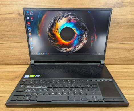 Ігровий ноутбук Asus Zephyrus S GX531GW / 15.6" (1920x1080) IPS / Intel Core i7-8750H (6 (12) ядер по 2.2 - 4.1 GHz) / 16 GB DDR4 / 512 GB SSD / nVidia GeForce RTX 2070, 8 GB GDDR6, 256-bit / WebCam / Windows 10 Ігровий ноутбук Asus Zephyrus S GX531GW / 15.6" (1920x1080) IPS / Intel Core i7-8750H (6 (12) ядер по 2.2 - 4.1 GHz) / 16 GB DDR4 / 512 GB SSD / nVidia GeForce RTX 2070, 8 GB GDDR6, 256-bit / WebCam / Windows 10