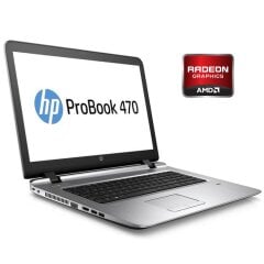Ноутбук Б-класс HP ProBook 470 G0 / 17.3" (1600x900) TN / Intel Core i3-3120M (2 (4) ядра по 2.5 GHz) / 8 GB DDR3 / 750 GB HDD / AMD Radeon HD 8750M, 1 GB DDR3, 128-bit / WebCam / DVD-ROM / Win 10 Pro