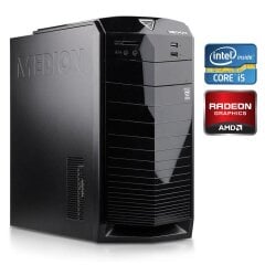 Игровой ПК Medion MT22 Tower / Intel Core i5-4590 (4 ядра по 3.3 - 3.7 GHz) / 16 GB DDR3 / 120 GB SSD + 1000 GB HDD / AMD Radeon RX 560, 4 GB GDDR5, 128-bit / DVD-RW / Win 10 Home + Кабель питания