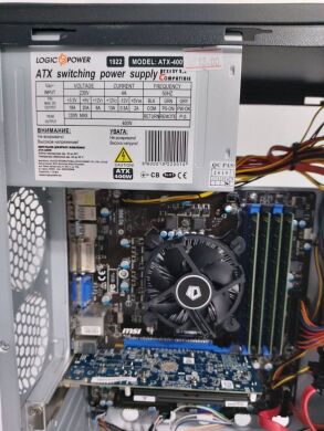 Комплект ПК: Hyundai Black Tower / Intel Core i5-3470 (4 ядра по 3.2 - 3.6 GHz) / 16 GB DDR3 / 128 GB SSD NEW + 320 GB HDD / Intel HD Graphics 2500 / 400W NEW / DVD-RW + Монитор Samsung S22A460B / 21.5" (1920&times;1080) TN / VGA, DVI / VESA 100x100 