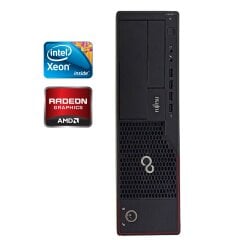 ПК Б-класс Fujitsu Esprimo E710 E90+ SFF / Intel Xeon E3-1220 v2 (4 ядра по 3.1 - 3.5 GHz) / 8 GB DDR3 / 250 GB HDD / AMD Radeon HD 7470, 1 GB GDDR3, 64-bit