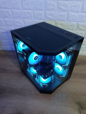 Игровой ПК Qube Crystal Tower / Intel Core i5-10400F (6 (12) ядер по 2.9 - 4.3 GHz) / 16 GB DDR4 / 512 GB SSD M.2 / AMD Radeon RX 5700 XT, 8 GB GDDR6, 256-bit / 600W