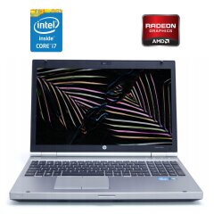 Ноутбук Б-класс HP EliteBook 8560p / 15.6" (1600x900) TN / Intel Core i7-2620M (2 (4) ядра по 2.7 - 3.4 GHz) / 8 GB DDR3 / 500 GB HDD / AMD Radeon HD 6470M, 1 GB DDR3, 64-bit / WebCam / DVD-ROM