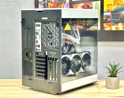Новий ігровий ПК Hyte Y60 Black-White Tower / Intel Core i9-12900K (16 (24) ядер по 2.4 - 5.2 GHz) / 32 GB DDR5 / 1000 GB SSD / nVidia GeForce RTX 4090, 24 GB GDDR6X, 384-bit / 1000W Новий ігровий ПК Hyte Y60 Black-White Tower / Intel Core i9-12900K (16 (24) ядер по 2.4 - 5.2 GHz) / 32 GB DDR5 / 1000 GB SSD / nVidia GeForce RTX 4090, 24 GB GDDR6X, 384-bit / 1000W